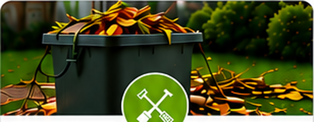 Yard clean up rubbish bin